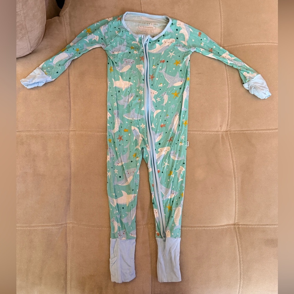 Little Sleepies Zippy Teal Shark Adventure